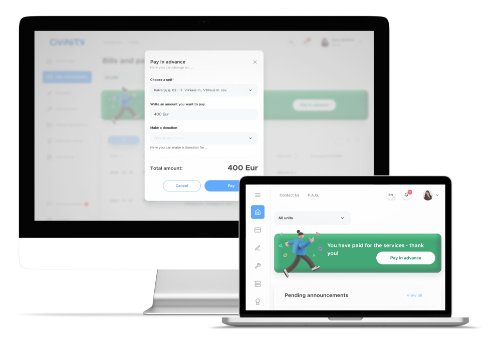 For the service provider screens image